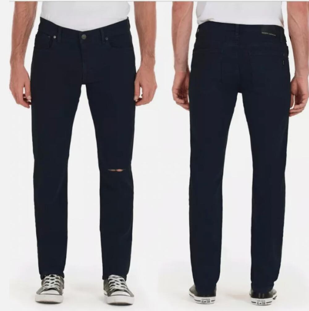 Modern American Mens Lexington Jeans 30x33 Black Jett Slim Straight NWT